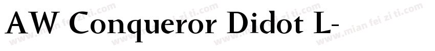 AW Conqueror Didot L字体转换